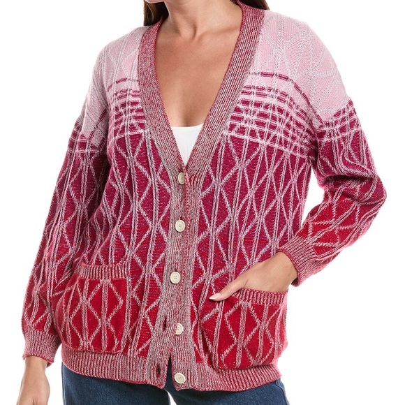 Missoni Stylish Pink and Red Cardigan - Picture 1 of 2